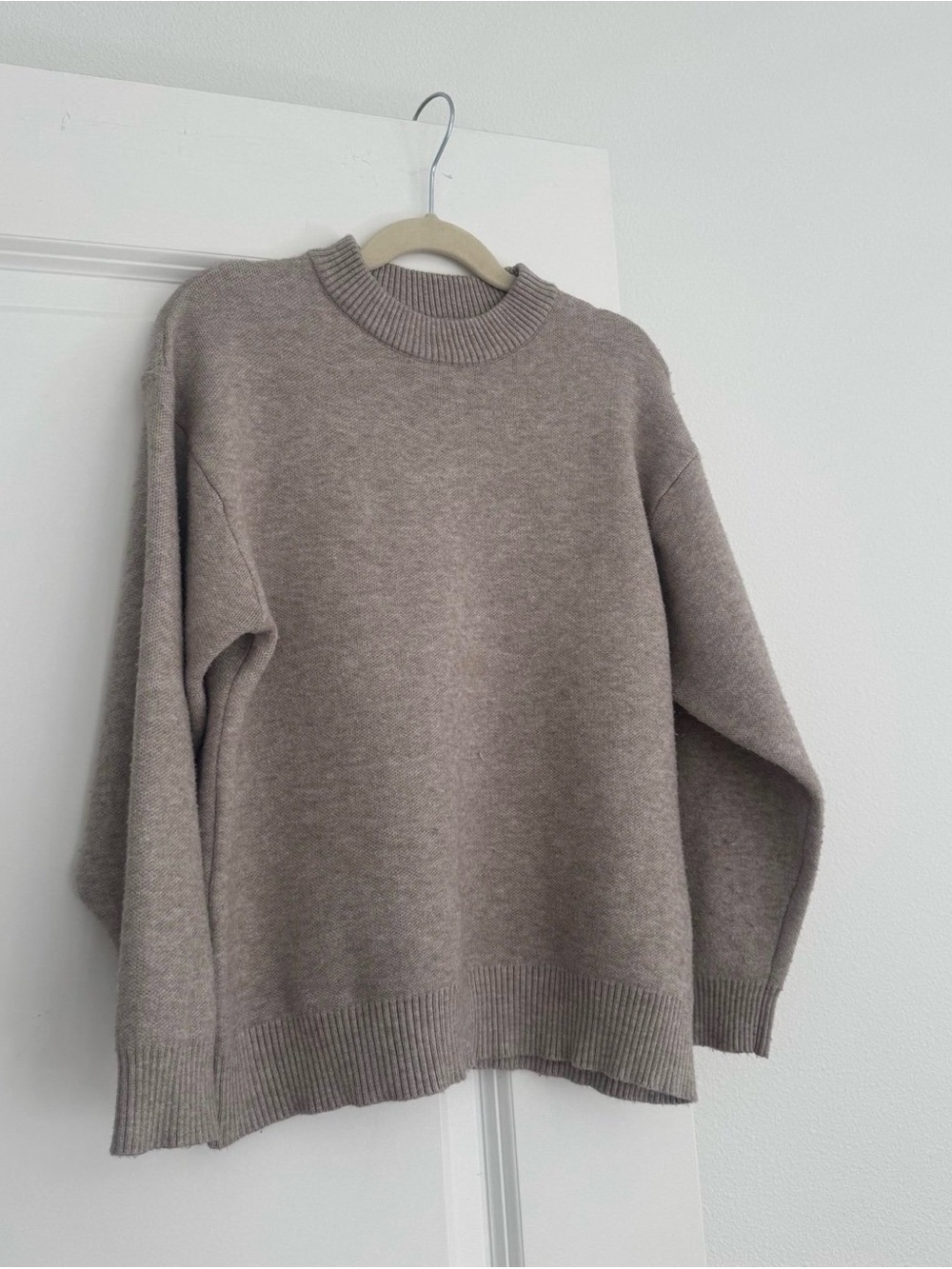 Zara boys brown knit crewneck long sleeve sweater size 8 9 years